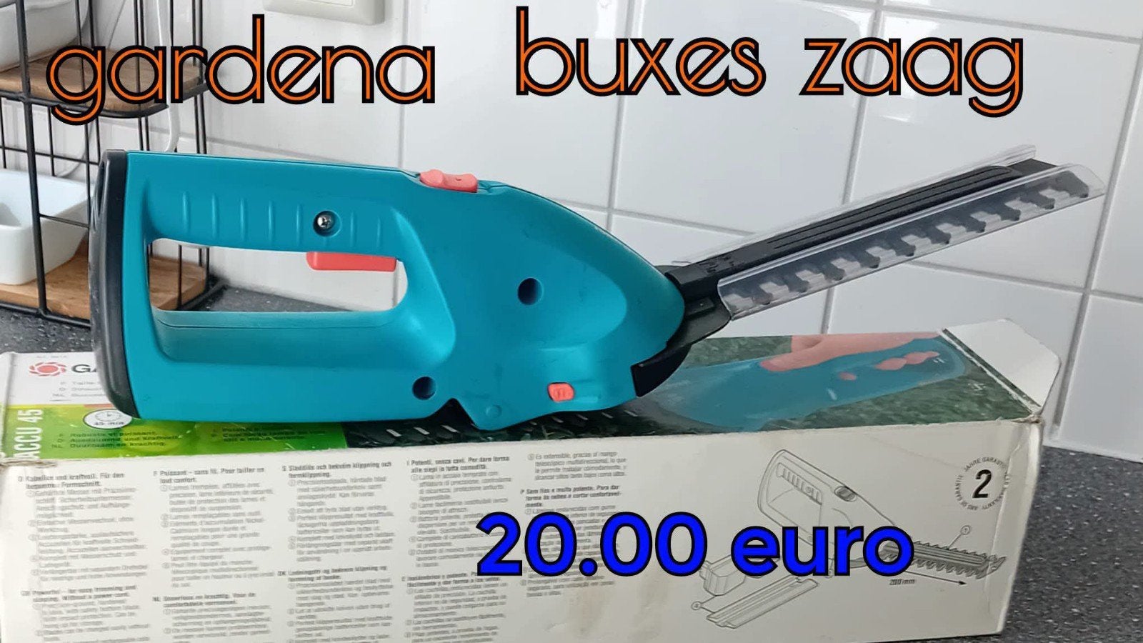 Gardena Buxus Zaag - Accu Heggenschaar, Ophalen, Gebruikt, Elektrisch, Gardena