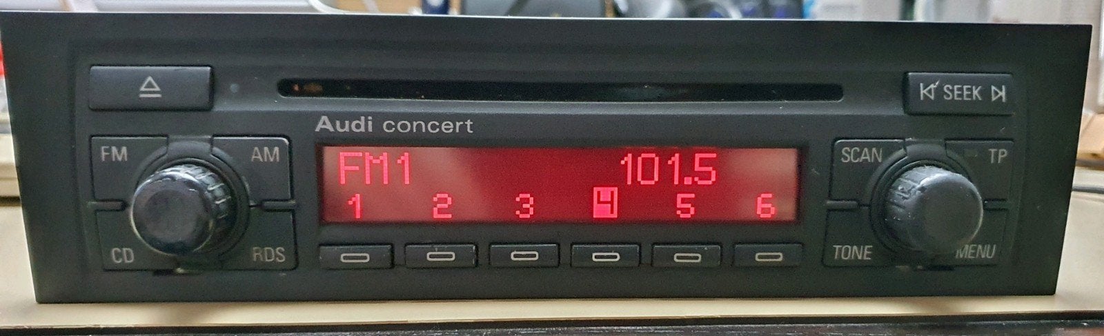 Audi concert autoradio uit een Audi A3 met instructie boekje, Ophalen of Verzenden
