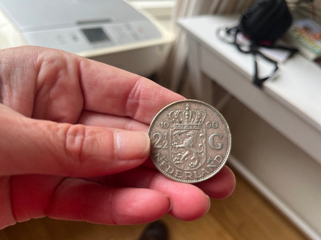 Rijksdaalder 1960, Ophalen of Verzenden, Koningin Juliana, 2½ gulden, Losse munt