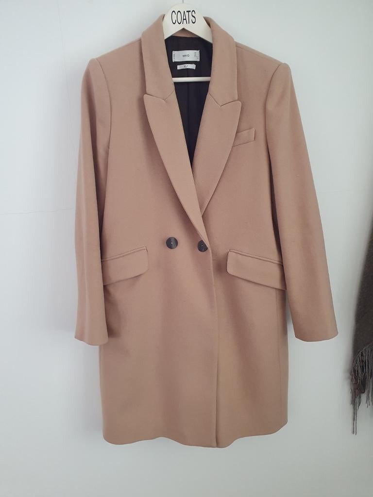 Nette wollen damesjas, Kleding | Dames, Jassen | Winter, Ophalen, Zo goed als nieuw, Maat 38/40 (M), Beige
