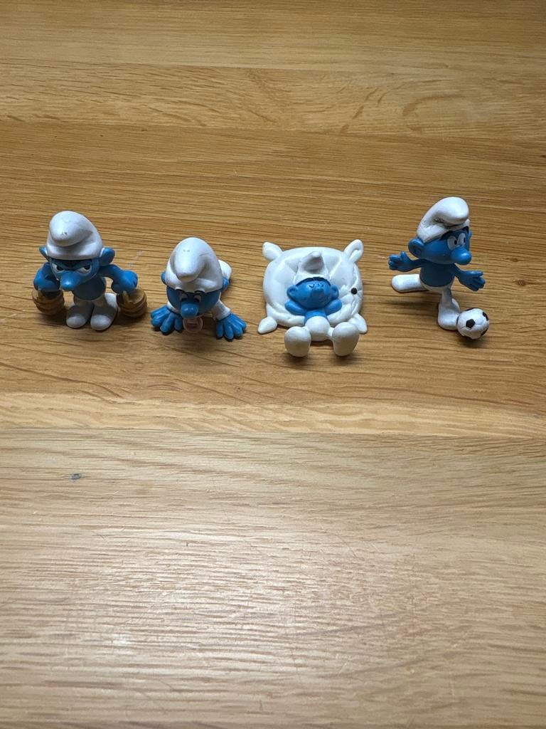 4 Smurfen Figuurtjes - Diverse Smurfen Collectie, Ophalen of Verzenden, Gebruikt, Verschillende Smurfen, Poppetje, Figuurtje of Knuffel