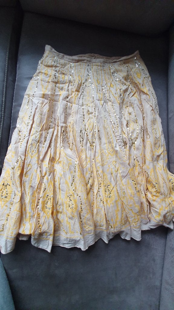 rok van Maille Demoiselle, Kleding | Dames, Maille Demoiselle, Beige, Knielengte, Gedragen