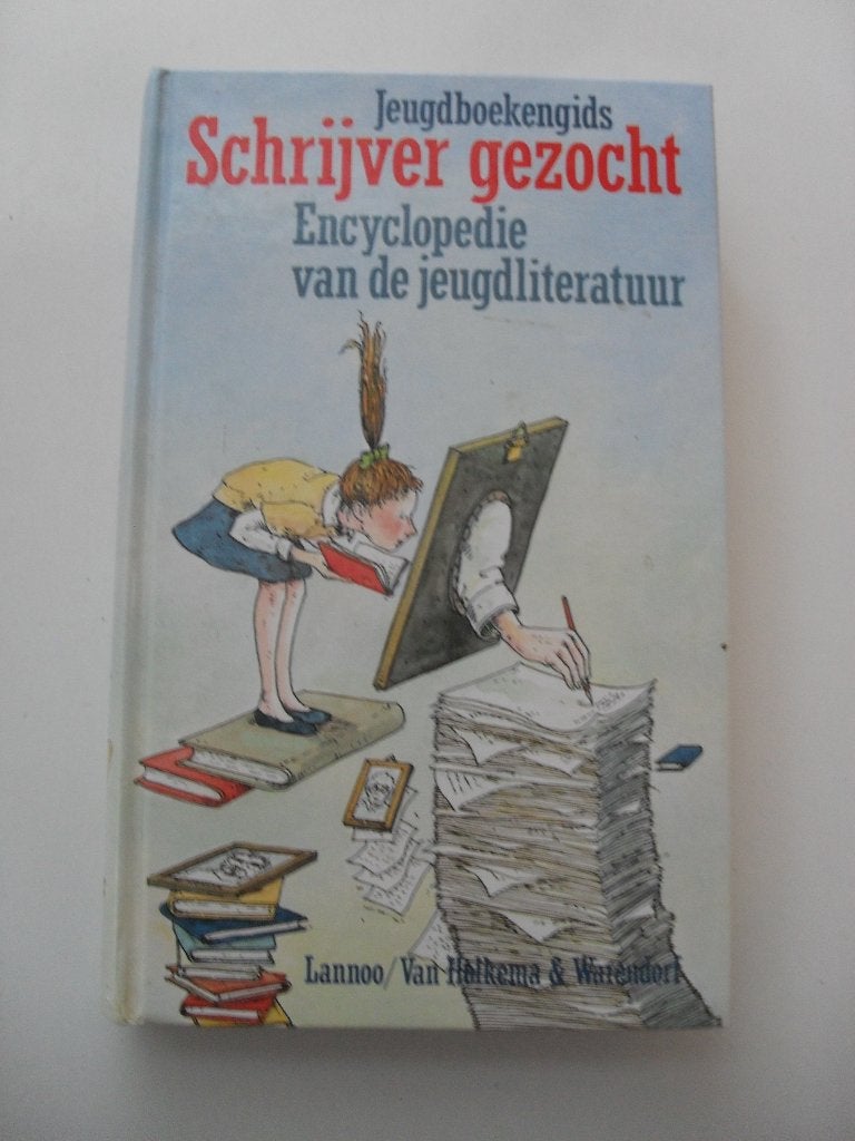 te koop: jeugdboekengids schrijver gezocht - encyclopedie, Boeken, Ophalen of Verzenden, Gelezen