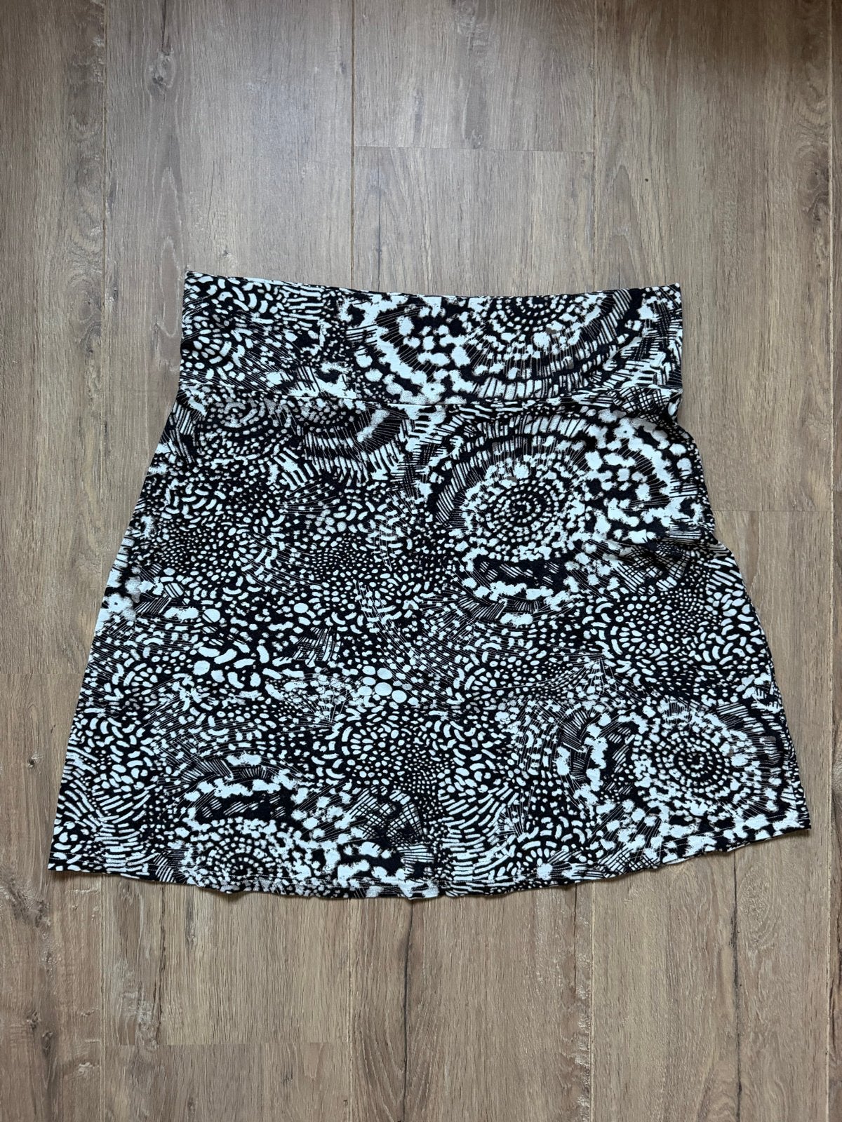 Miss Etam Zwart-wit Rokje met Print, Maat XXL, Zwart, Maat 46/48 (XL) of groter, Ophalen of Verzenden, Gedragen