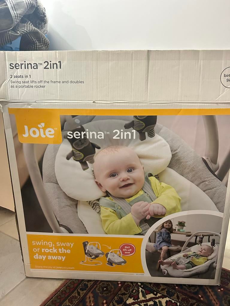 Joie Serina 2in1 Schommelstoel Wipstoel Baby, Overige merken, Verstelbaar, Schommelstoel, Ophalen of Verzenden