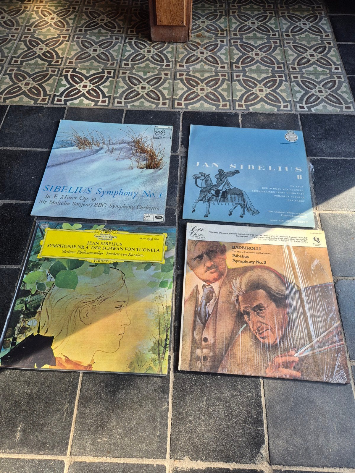 4 x sibelius klassiek vinyl, Overige formaten, Overige typen, Ophalen of Verzenden, Zo goed als nieuw