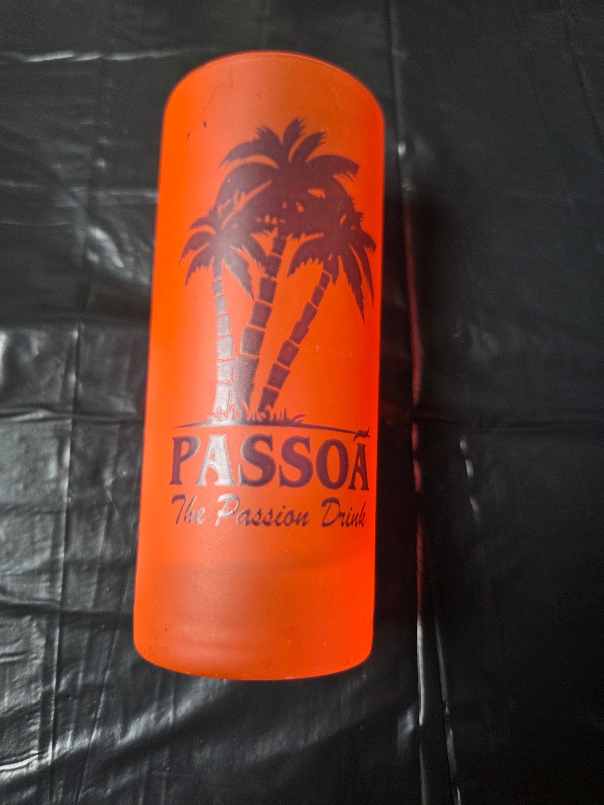 Passoa shotglas - The Passion Drink, Gebruikt, Verzenden, Overige stijlen, Oranje