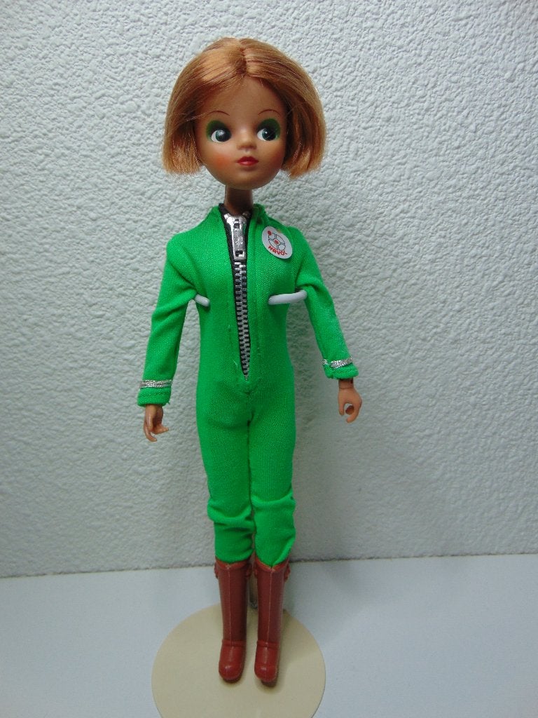 Mooie Havoc Daisy Mary Quant popje in groene Jumpsuit, Verzamelen, Ophalen of Verzenden, Zo goed als nieuw, Pop