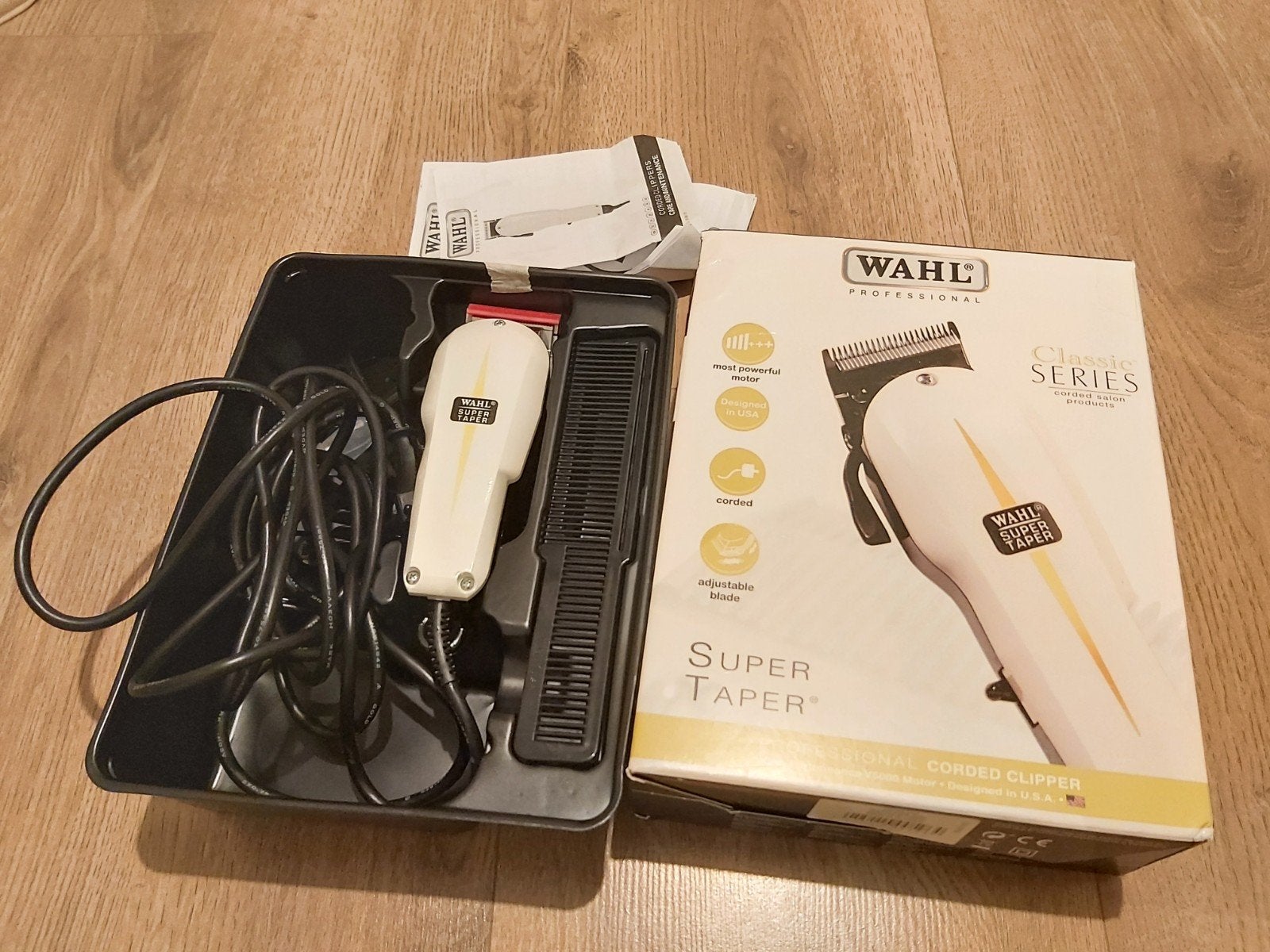 Zgan Wahl Super Taper prof. tondeuse te koop
4 opzetkammen 3, Ophalen of Verzenden, Zo goed als nieuw