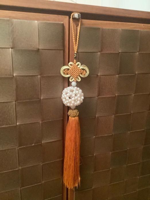 sleutelkwast sierkwast kastdecoratie kast knoop kwast 35 cm, Ophalen, Minder dan 50 cm, Groen, Zo goed als nieuw