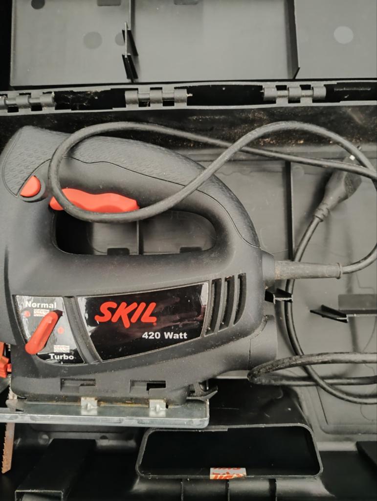 🔴 Skil decoupeerzaag 420 watt in koffer  en méerr, Ophalen of Verzenden, Minder dan 600 watt, Decoupeerzaag, 30 tot 70 mm