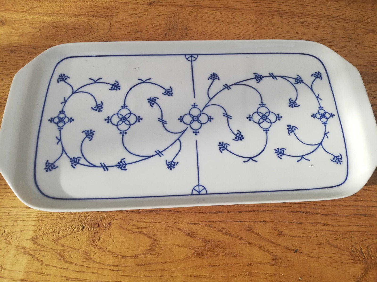 Saksisch Blauw  Serveerschaal, Huis en Inrichting, Keuken | Servies, Ophalen of Verzenden, Overige stijlen, Aardewerk, Schaal of Schalen