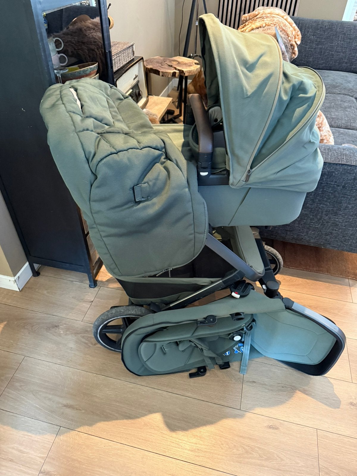 Joolz geo3 urban green kinderwagen complete set vaste prijs!, Ophalen, Gebruikt, Kinderwagen, Overige merken