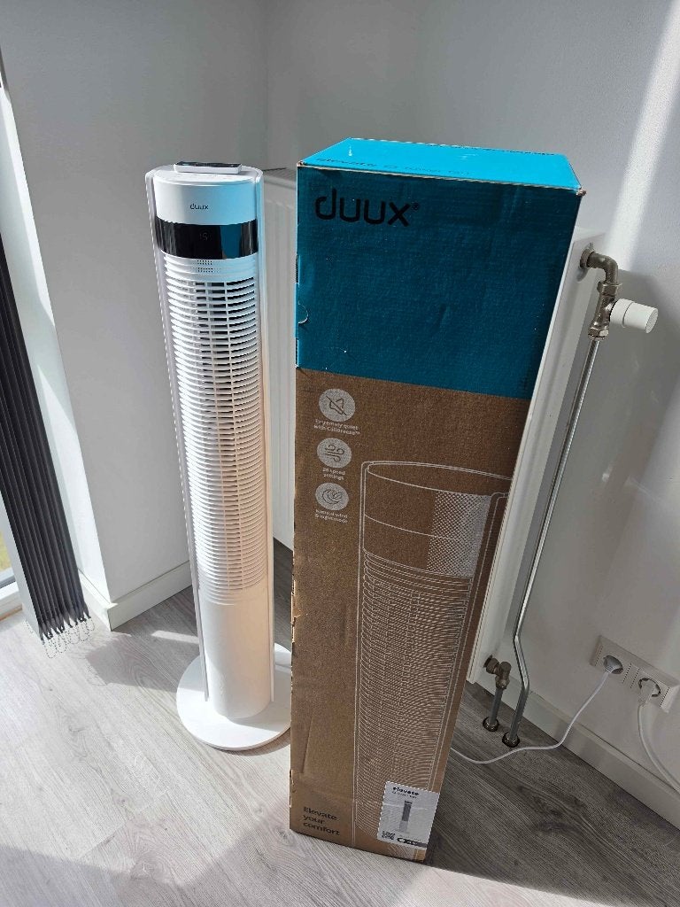 DUUX Elevate Tower Fan, Torenventilator Wit, Witgoed en Apparatuur, Ophalen, Ventilator met afstandsbediening, Nieuw, Torenventilator
