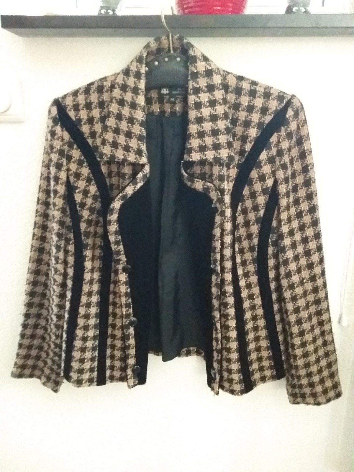 Edgar Vos Boutique Jasje Maat 38, Maat 38/40 (M), Beige, Ophalen of Verzenden, Zo goed als nieuw