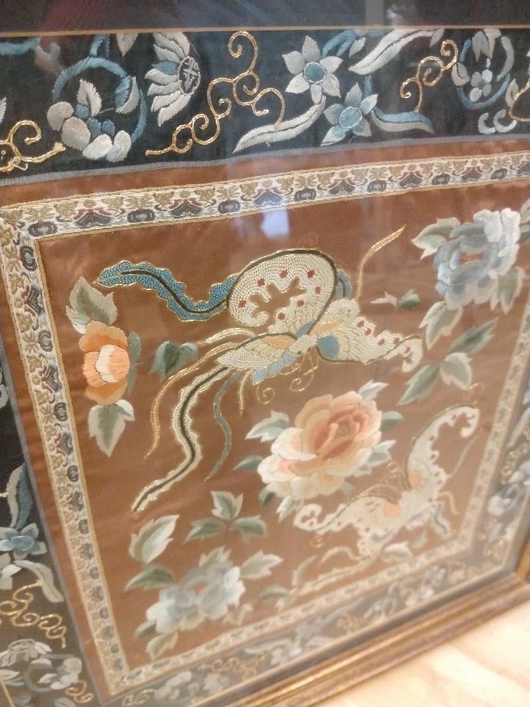 Chinese zijde ingelijst ???, Ophalen