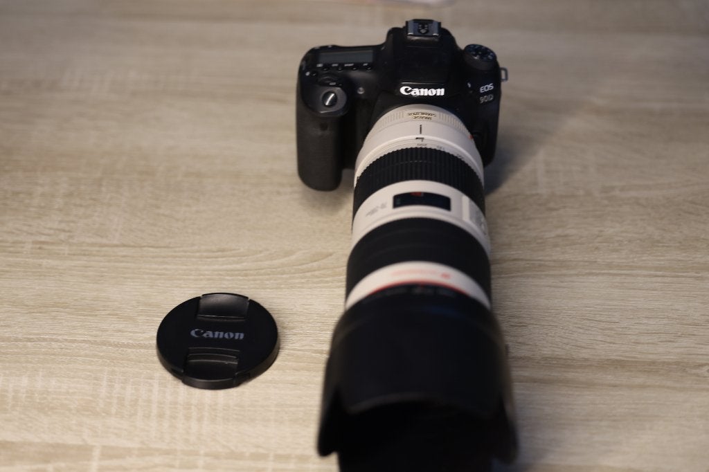 Canon EOS 90D+EF 70-200 mm f2.8 USM Type ll+ EFS 50mm macro, Audio, Tv en Foto, Fotocamera's Digitaal, Ophalen, Spiegelreflex