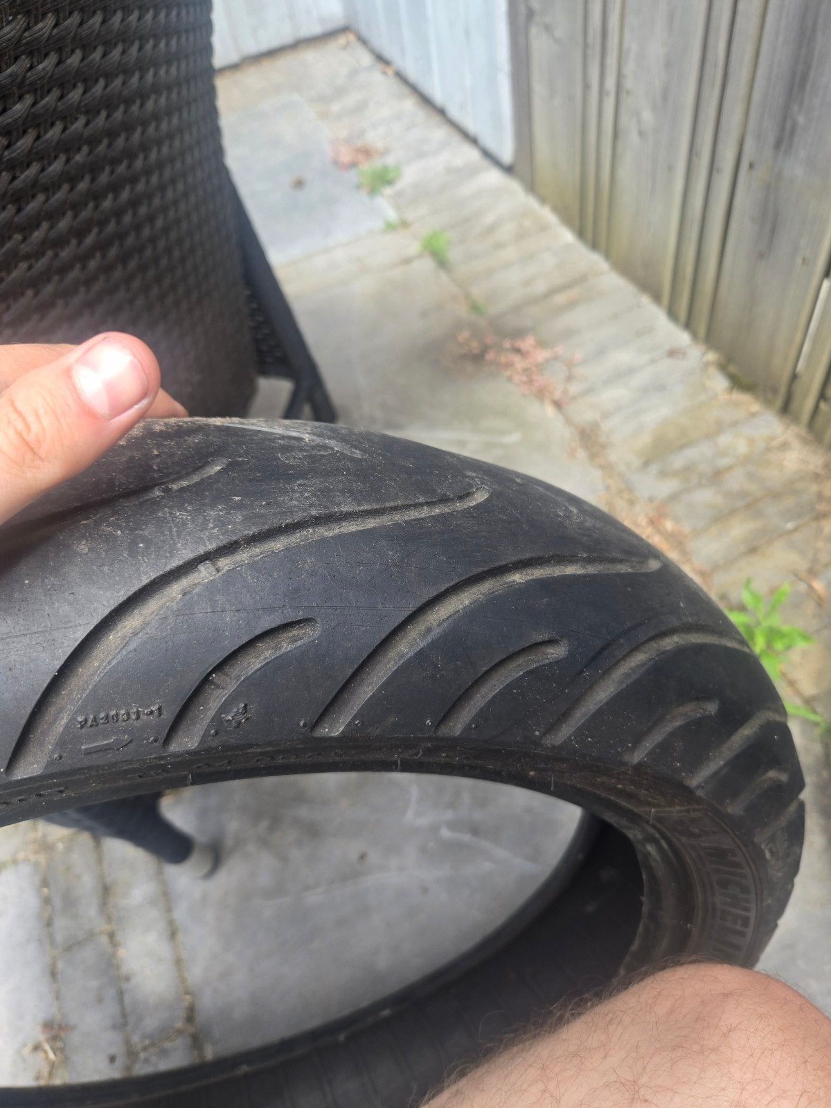 2x TZR 50 banden, 1x met velg - Dura & Conti Pilot Street, Motoren, Ophalen