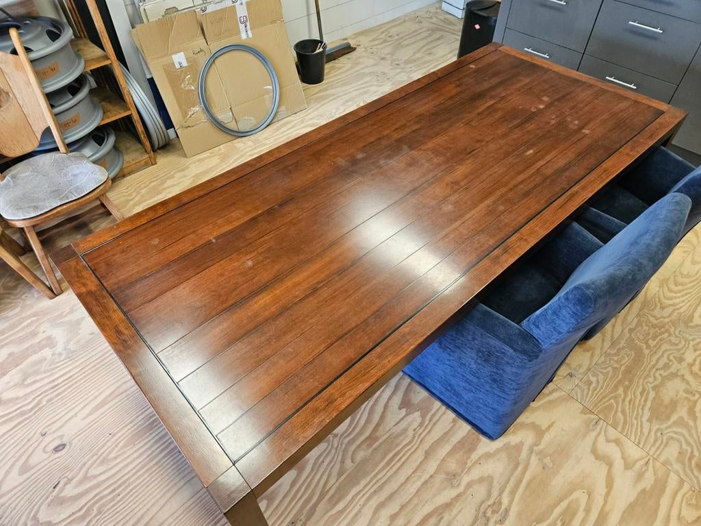 Klassieke 8-persoons eettafel - Zeer goede staat, Huis en Inrichting, Tafels | Eettafels, Ophalen, 100 tot 150 cm, Klassiek, 200 cm of meer