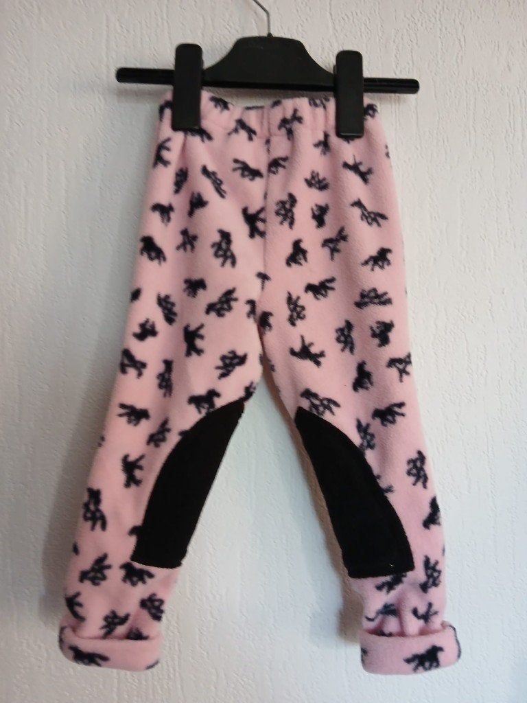 Roze Horka Mini Fleece rijbroek maat S 2/3 jaar paardjes, Kinderen, Nieuw, Info@horka.com, Roze