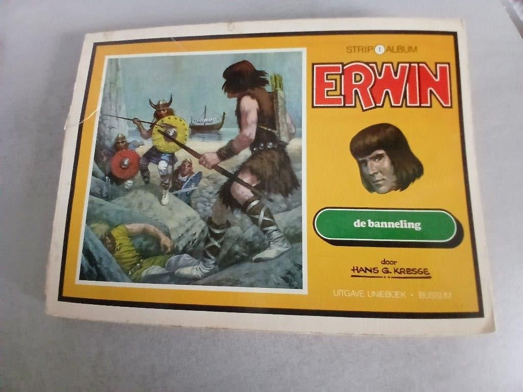 Erwin de banneling, Gelezen, Eén stripboek, Ophalen of Verzenden, HANS G. KRESSE