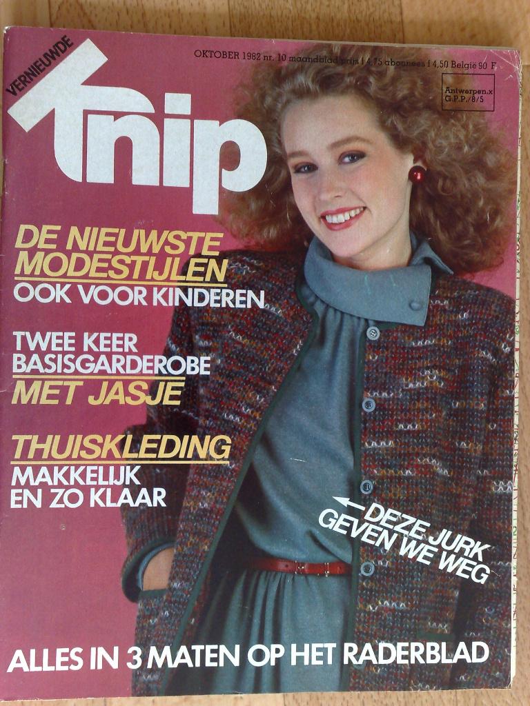 Knipmode kledingpatronen oktober nr. 10 / 1982, Verzenden, Gebruikt, Vrouw, Knipmode
