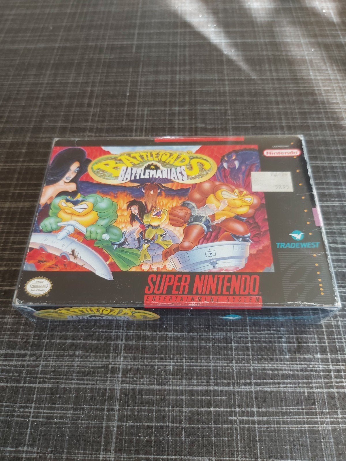 Battletoads in Battlemaniacs SNES (Compleet in doos), Spelcomputers en Games, Games | Nintendo Super NES, Avontuur en Actie, Gebruikt