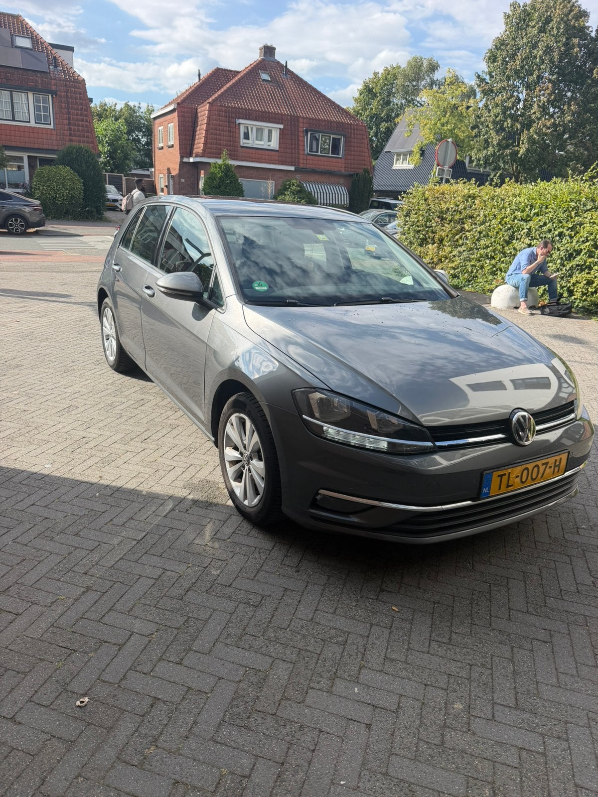 Volkswagen Golf 1.6 TDI 115pk 5D 2018 Grijs, Auto's, 4 cilinders, Origineel Nederlands, Handgeschakeld, Zilver of Grijs