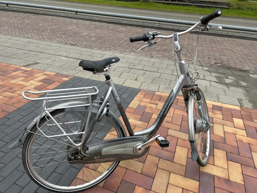 Gazelle elektrische fiets, zilver, gebruikt, Ophalen of Verzenden, Gebruikt, Gazelle
