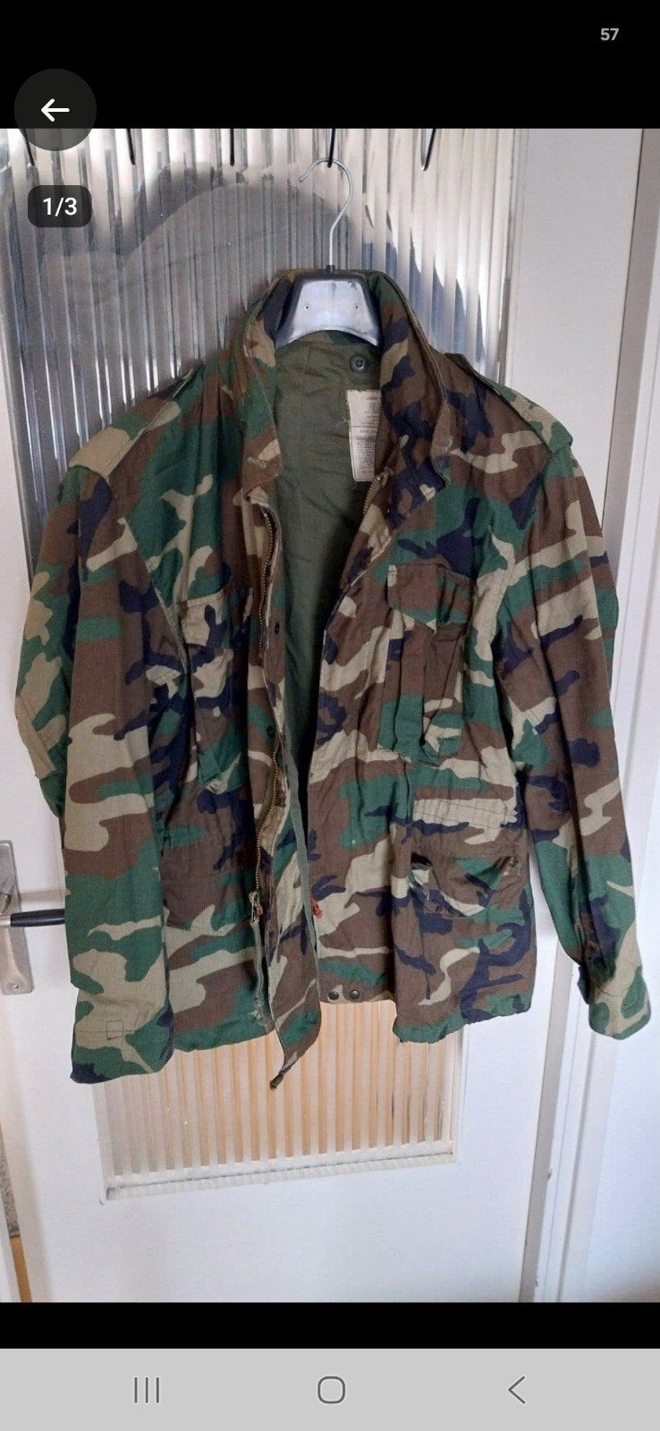 US Woodland Camouflage jas, Verzenden, Landmacht, Amerika, Kleding of Schoenen