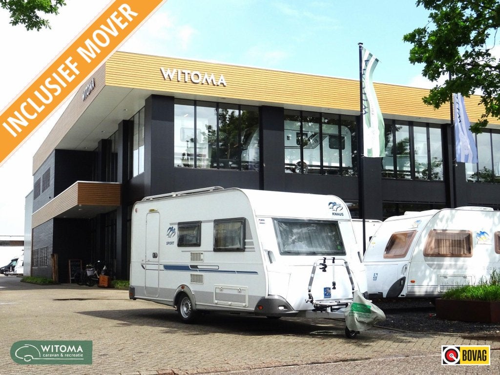 Knaus Sport 420 QD, Caravans en Kamperen, Bedrijf, Treinzit, 4 tot 5 meter, Knaus