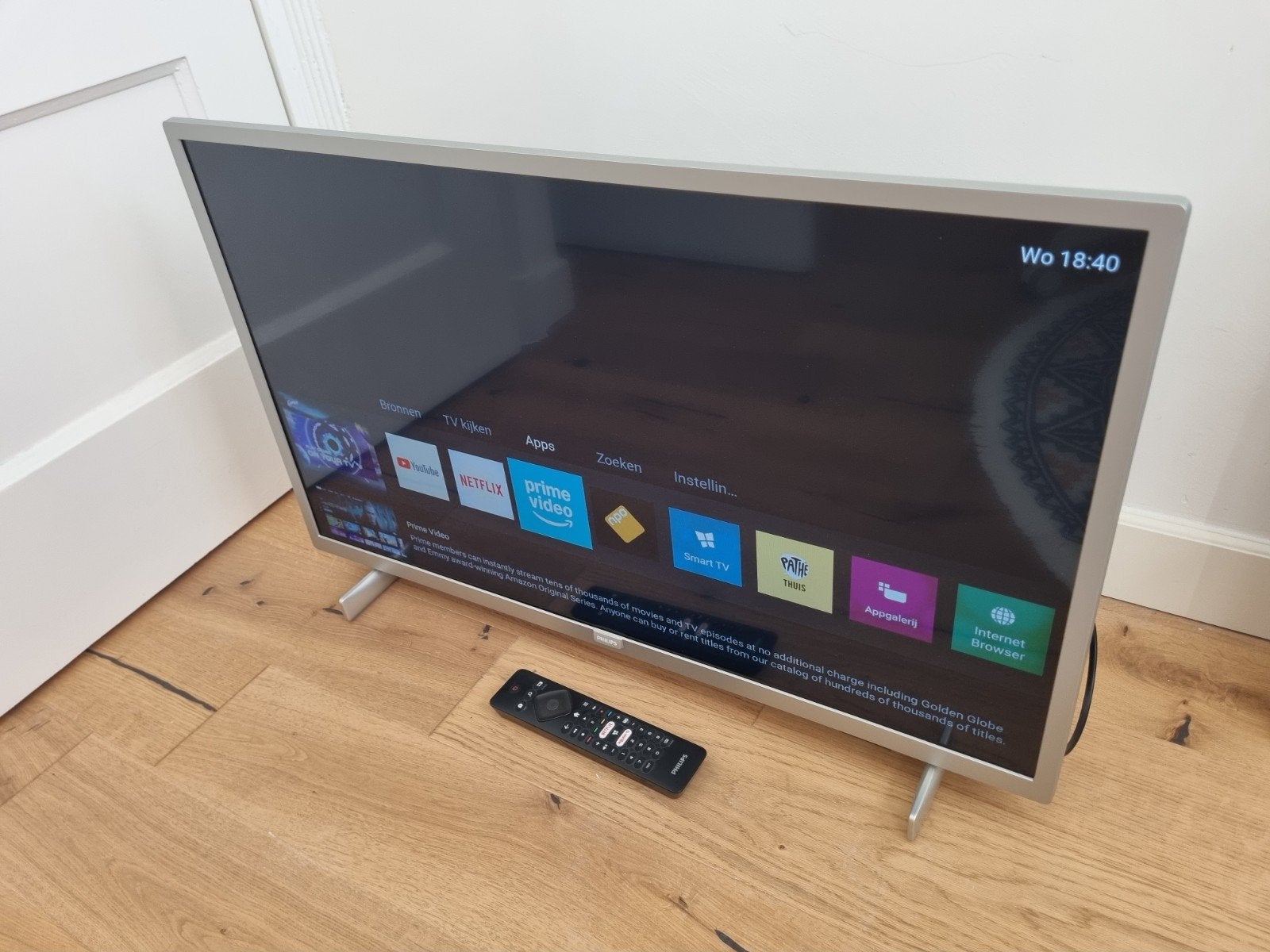 Philips TV 32inch - 32PFS6855 Zilver, Ophalen, Philips, Gebruikt, LCD