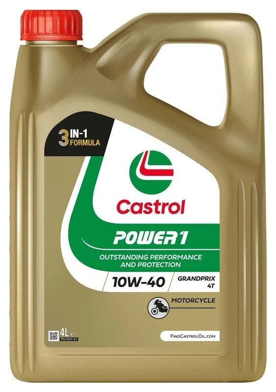 Castrol Power 1 10W-40 Grand Prix 4T Motorolie 4L, Ophalen of Verzenden