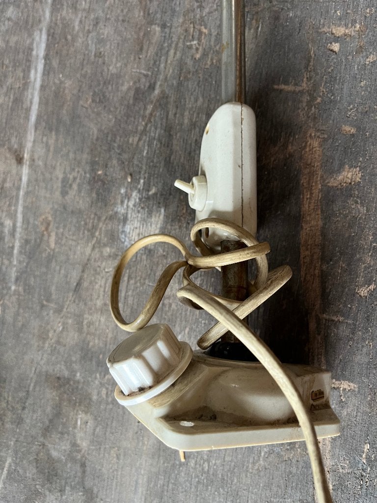 DDR vintage werkplaats lamp werkbank lamp, Huis en Inrichting, Lampen | Tafellampen, Bureaulamp, Gebruikt, Overige merken, Vintage