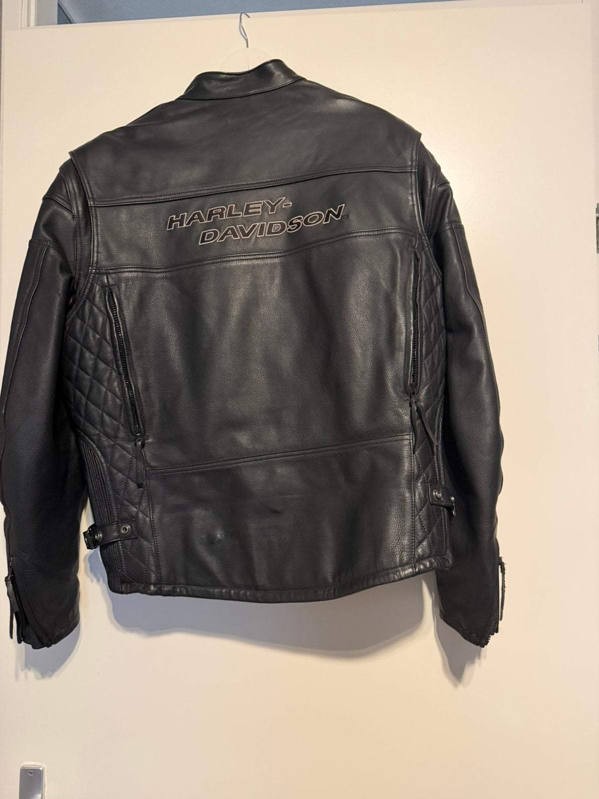 Leren Harley Davidson jas maat 2xl, Motoren, Ophalen of Verzenden, Tweedehands, Jas | leer