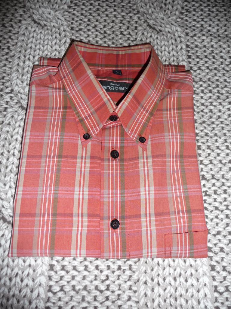 2 x Blouse met k. mouwen (L-41/42), Kleding | Heren, Overige kleuren, Ophalen of Verzenden, Zo goed als nieuw, Halswijdte 41/42 (L)