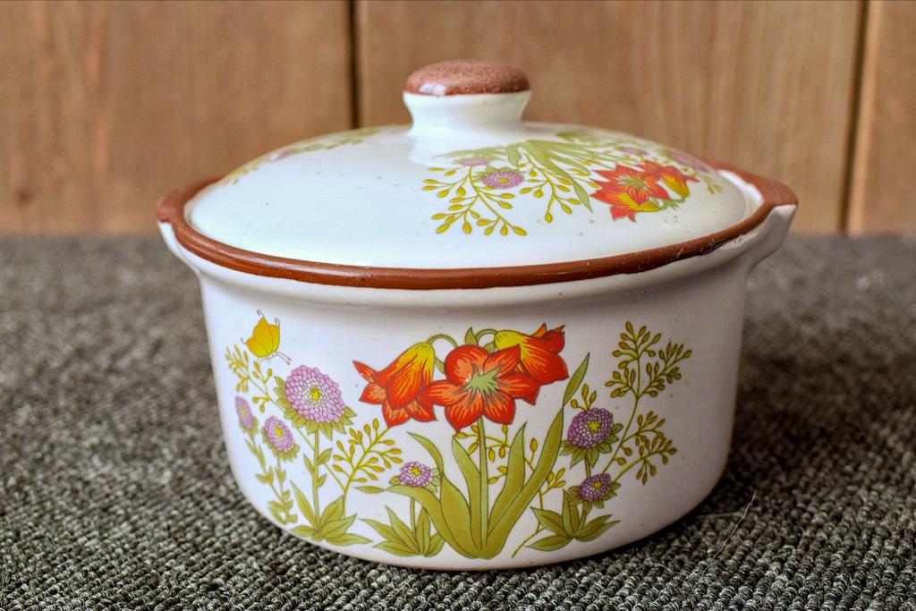 Vintage Wildflower ovenschaaltje - Jaren '70, Ophalen of Verzenden