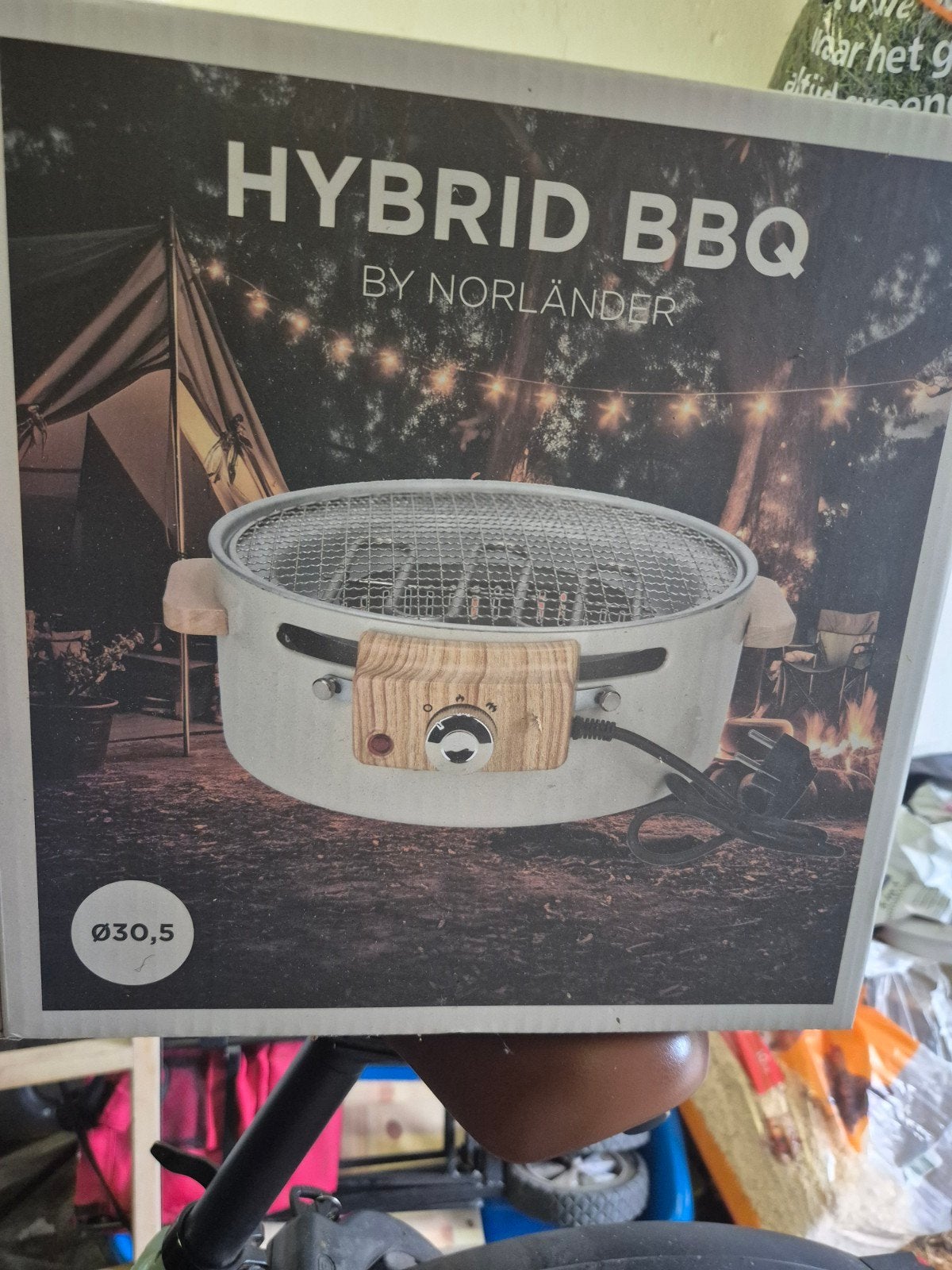 Norländer Hybride BBQ - Elektrisch & Houtskool, Ophalen of Verzenden, Nieuw, Norländer