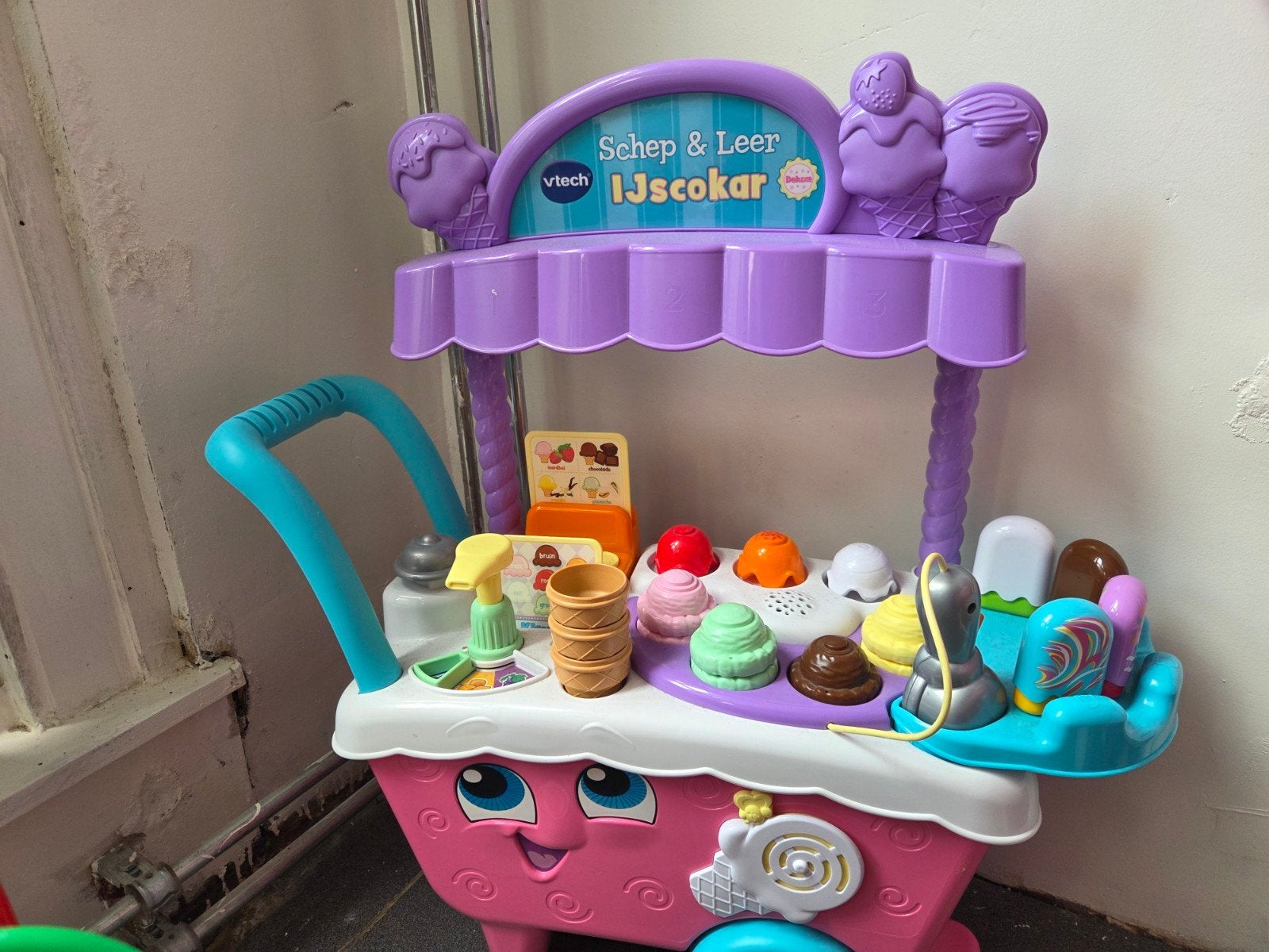 VTech Schep & Leer IJscokar - Mist bruin bolletje ijs, Ophalen, Gebruikt, Ontdekken, Met geluid