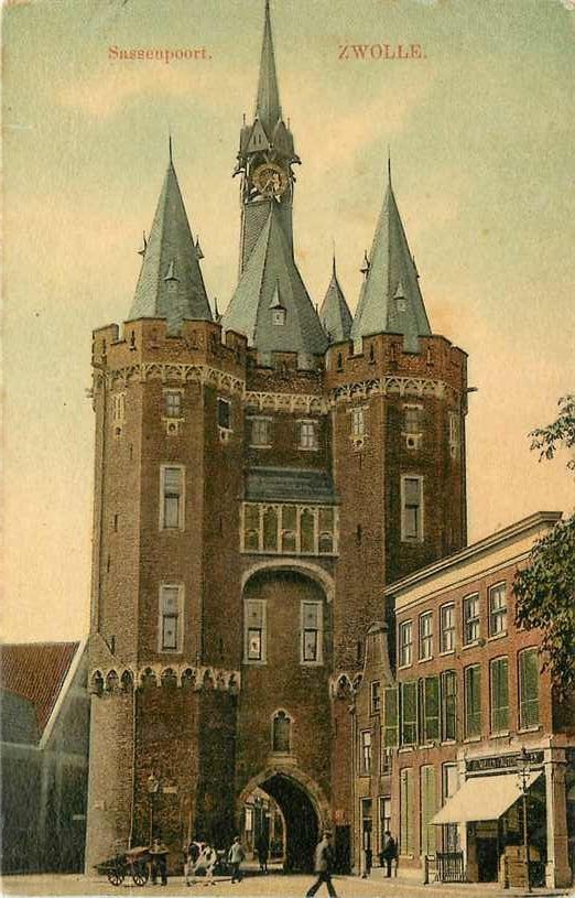 377-558-003 Zwolle Sassenpoort, Verzenden, Voor 1920, Overijssel