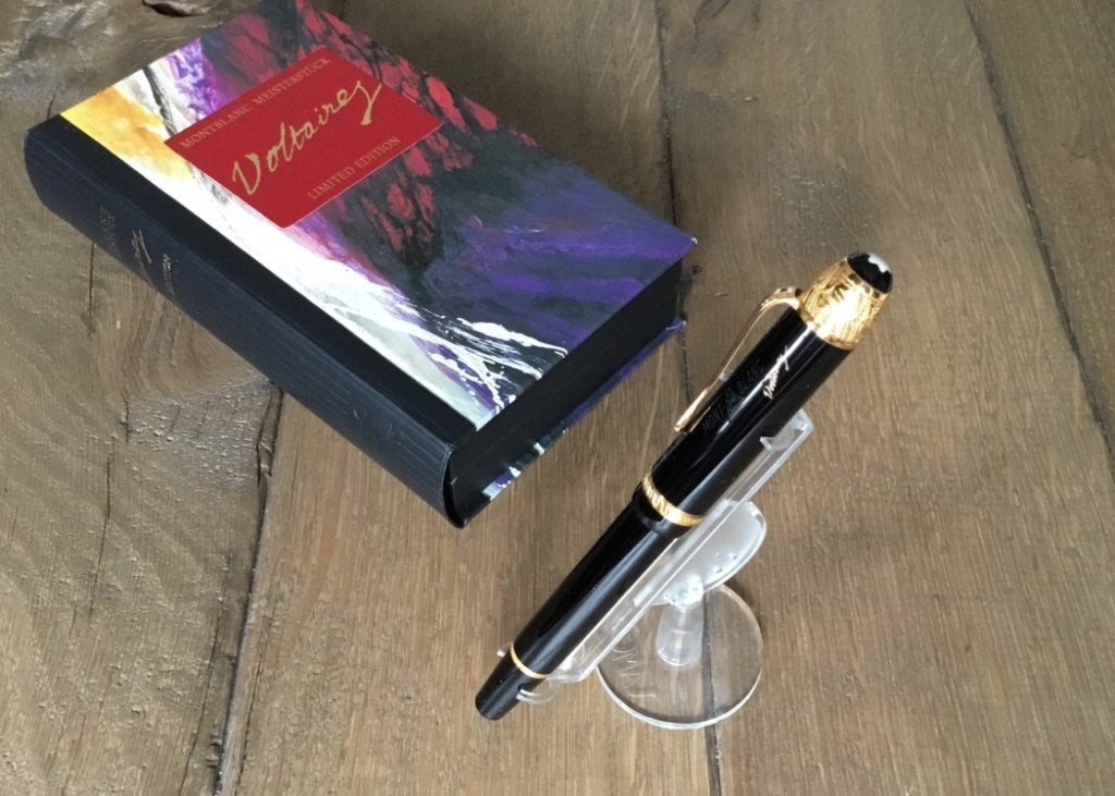 Montblanc Writers Edition 1995 Voltaire Vulpen (M), Verzamelen, Ophalen of Verzenden, Zo goed als nieuw, Vulpen, Mont Blanc
