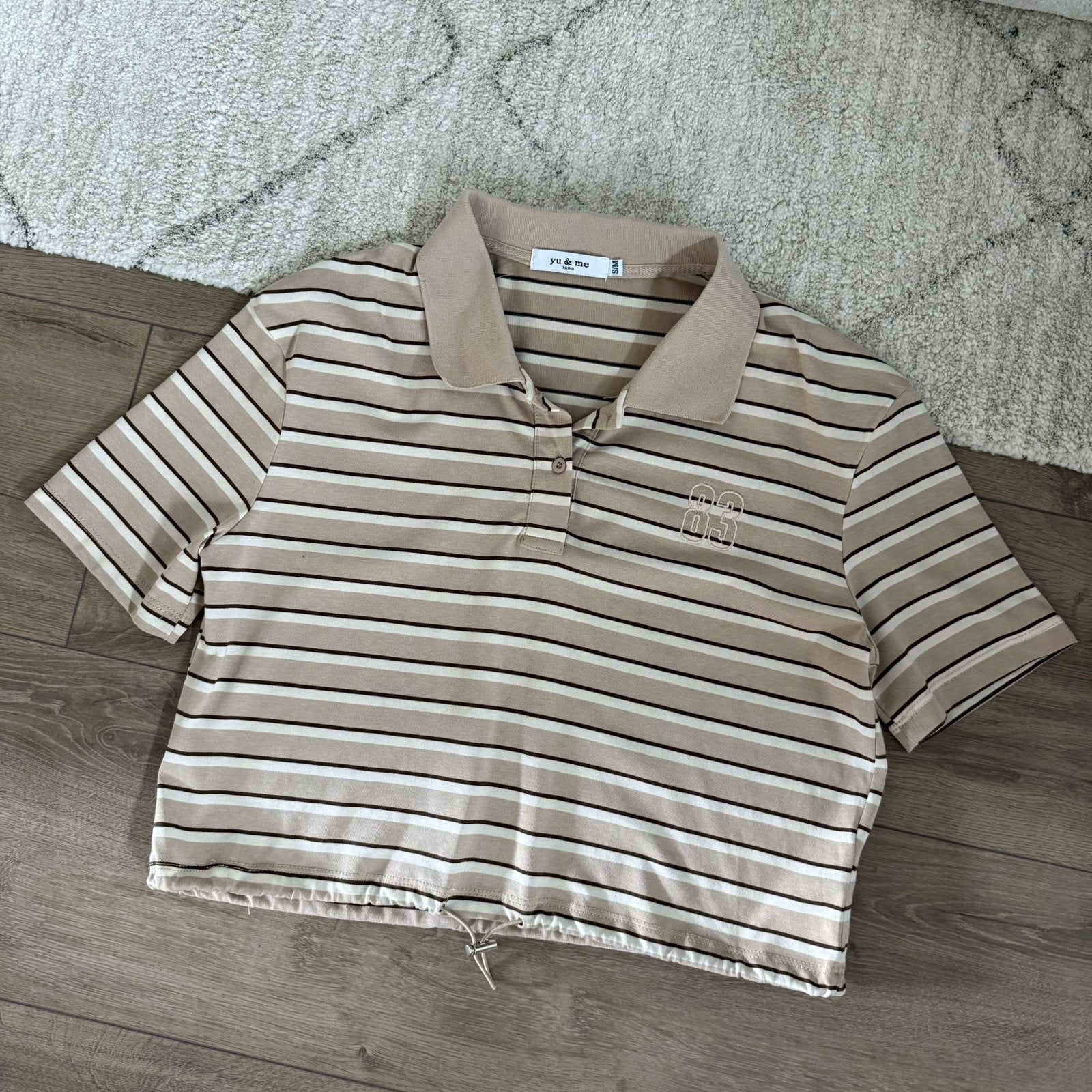 Yu&Me shirt maat S/M, Kleding | Dames, T-shirts, Bruin, Ophalen of Verzenden, Zo goed als nieuw, Korte mouw