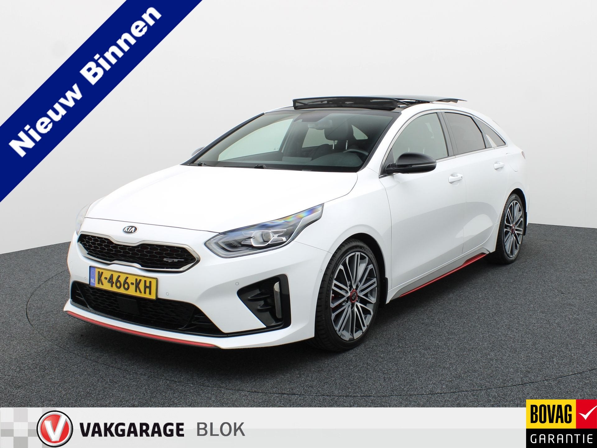 Kia ProCeed 1.6 T-GDI GT | Pano | Trekhaak afn. | Apple Carp, Auto's, 12 maanden, Gebruikt, Wit, Origineel Nederlands