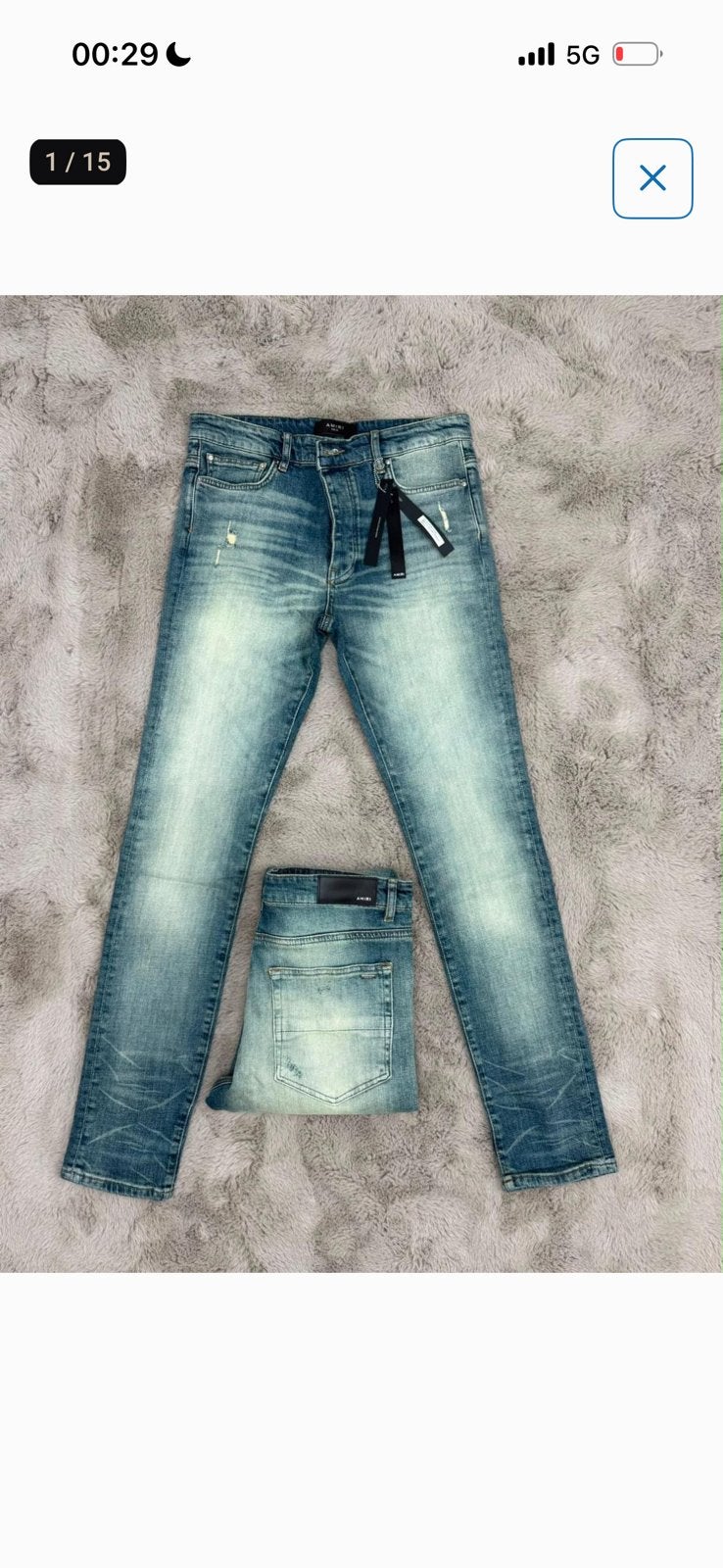 Amiri broek, Ophalen of Verzenden, Nieuw, Blauw, W32 (confectie 46) of kleiner