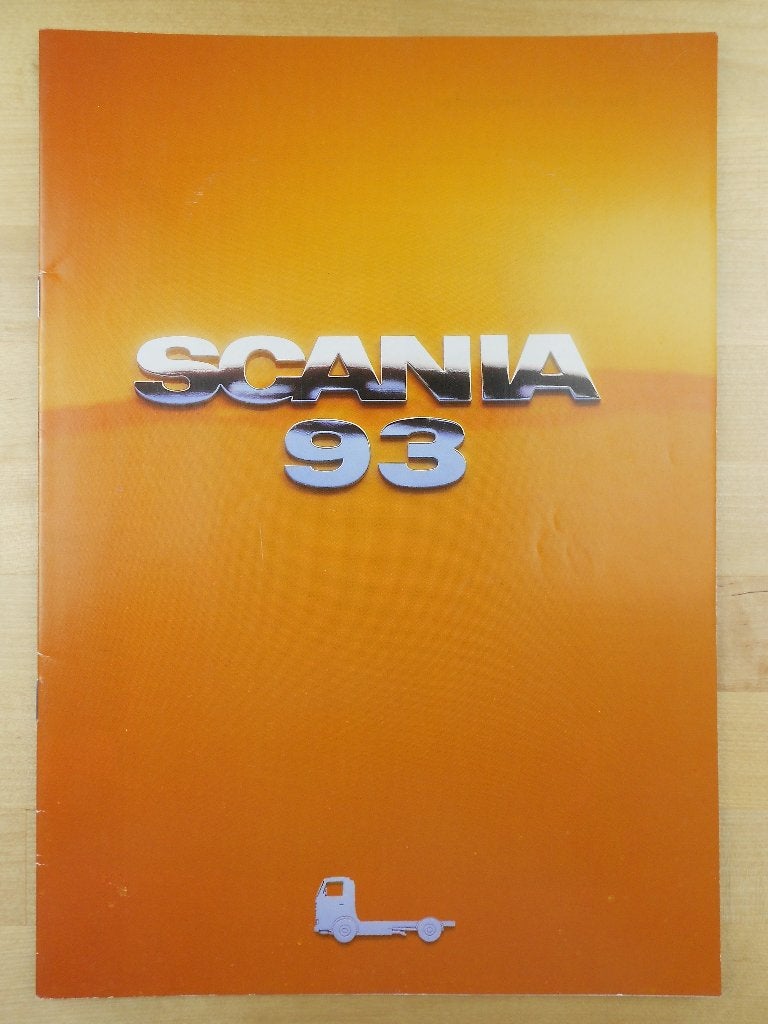 Scania 93 Brochure 1993 – R93 P93, Ophalen of Verzenden, Zo goed als nieuw, Overige merken, Scania