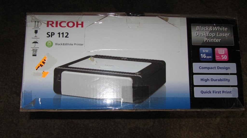 Ricoh laser printer, Zwart-en-wit printen, Printer, Ophalen of Verzenden, Zo goed als nieuw
