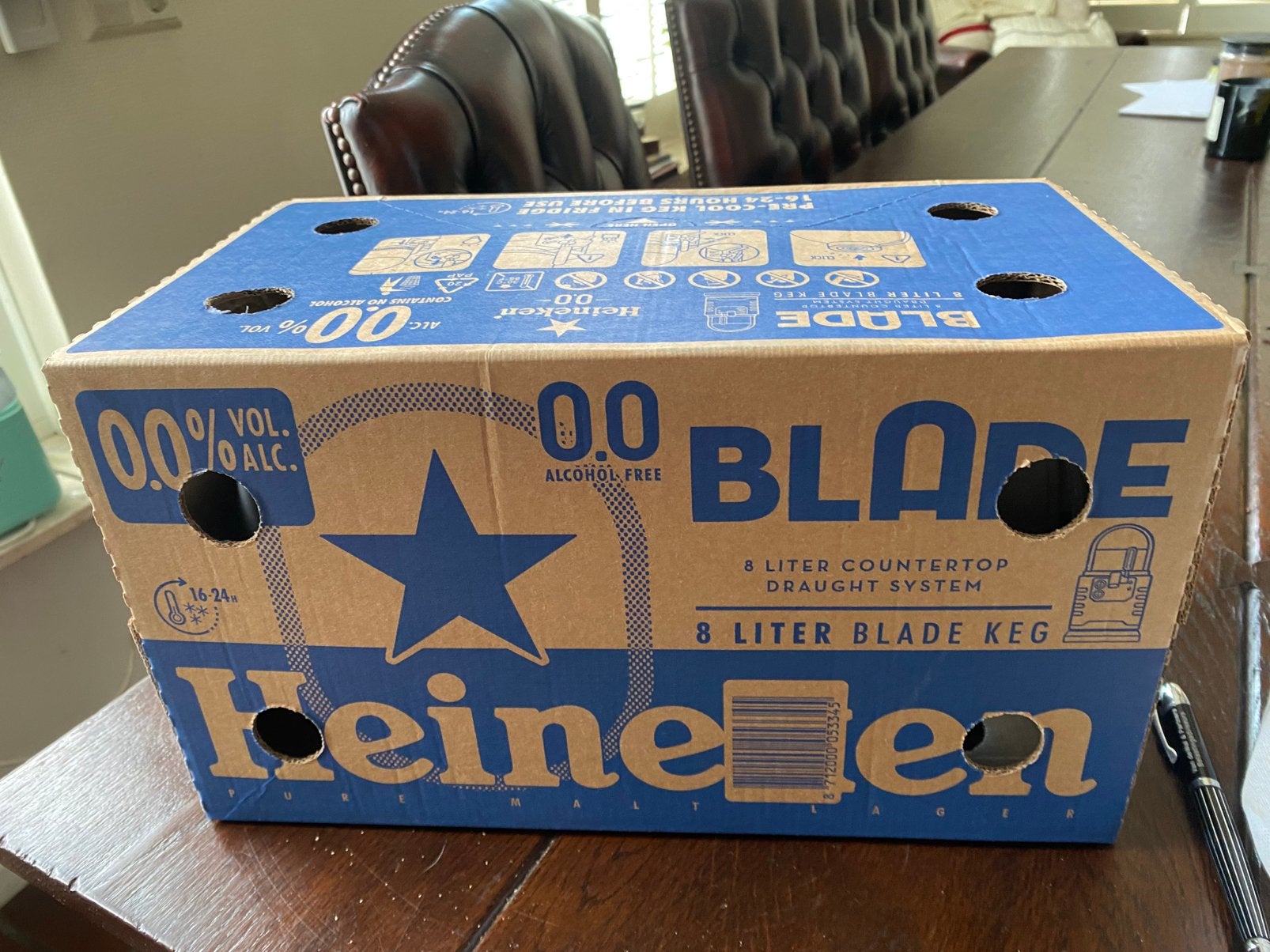 Heineke 0/0 - Blade biervat 8 liter, Ophalen of Verzenden, Nieuw