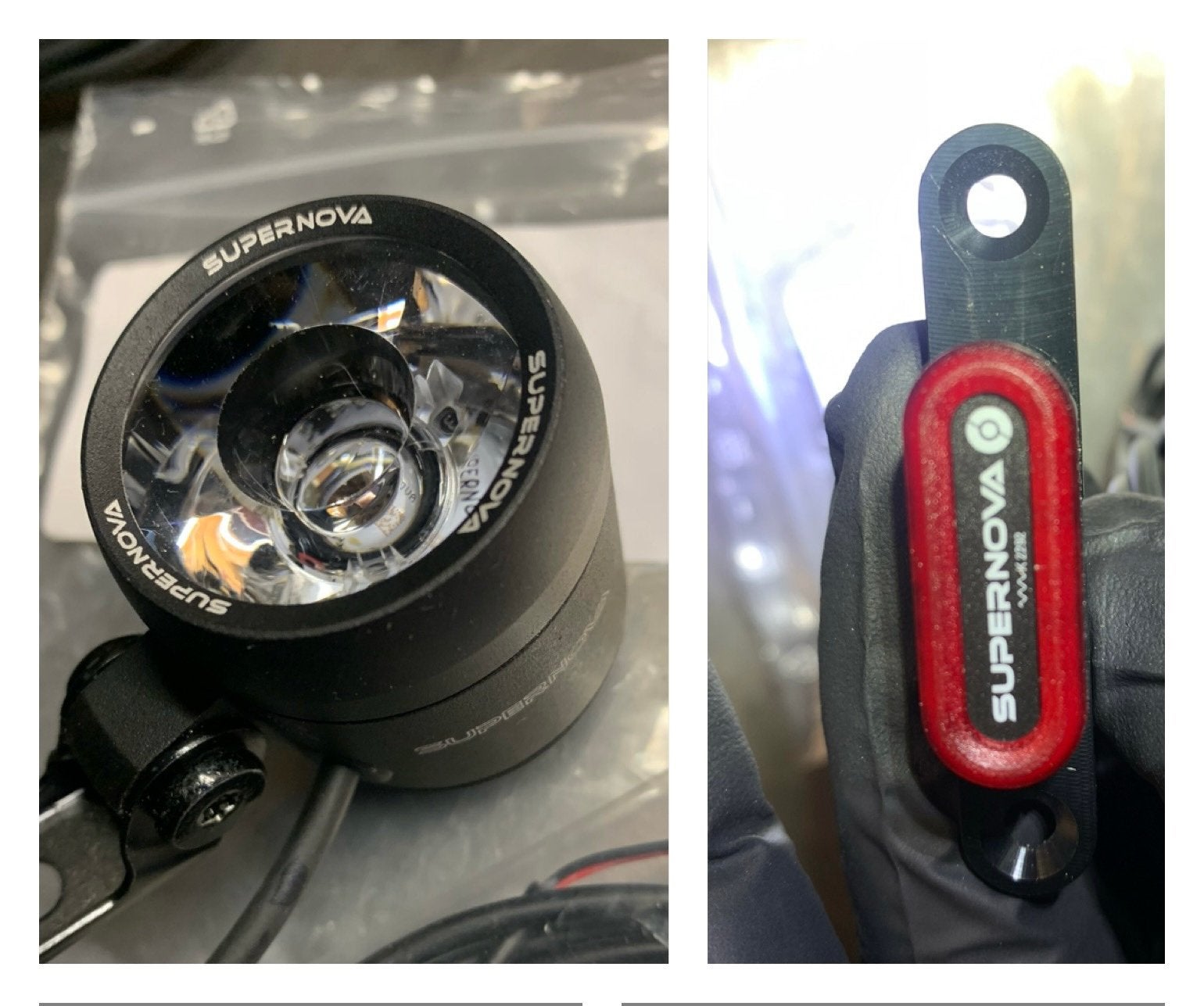Supernova Verlichting set Bosch E-bike, 100 lux / 235 lumen, Ophalen, Waterbestendig, Verlichtingsset, Nieuw
