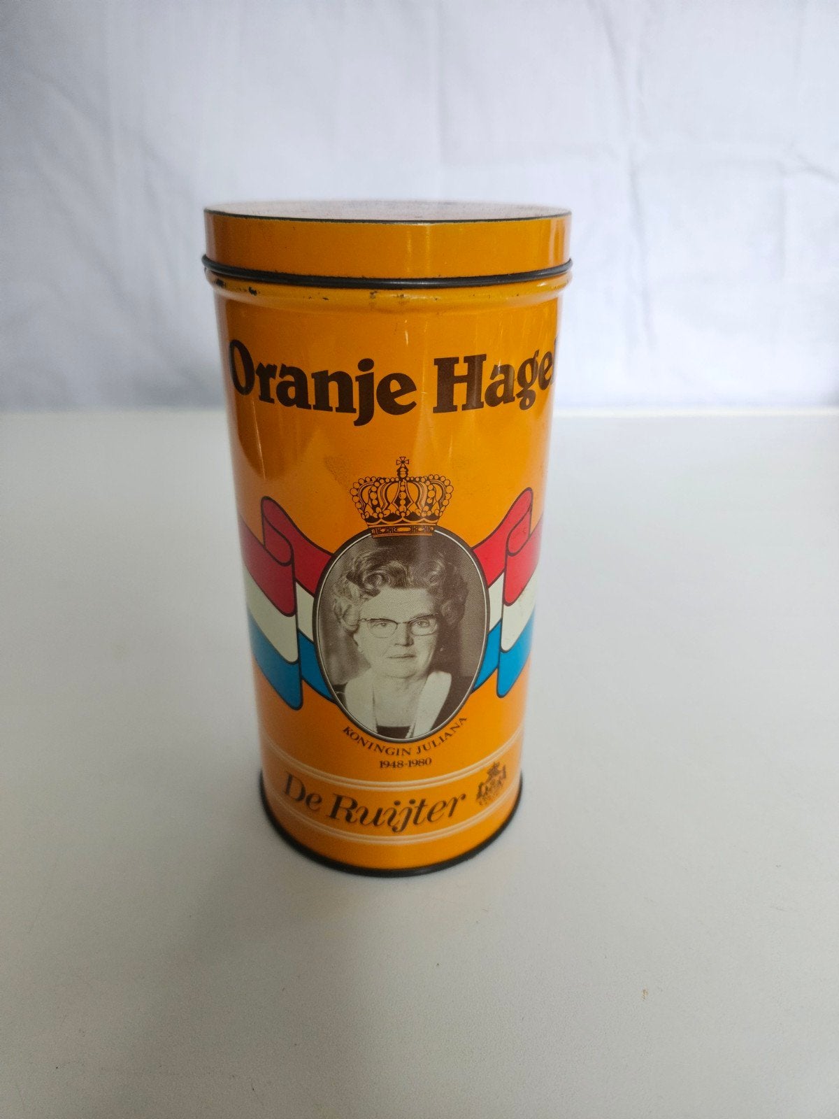 Oranje Hage blik Koningin Juliana Beatrix Vintage De Ruijter, Ophalen of Verzenden