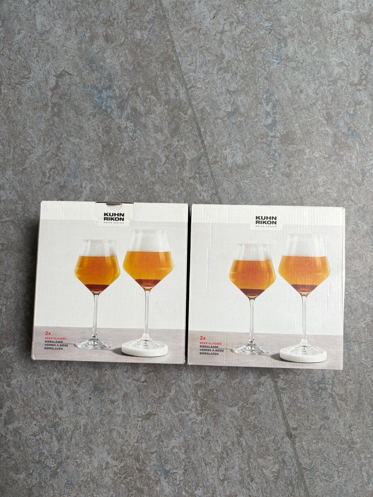 Bierglazen Kuhn rikon glazen, Verzamelen, Glas en Borrelglaasjes, Ophalen of Verzenden, Zo goed als nieuw, Bierglas